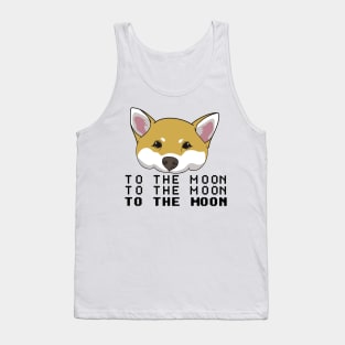 Stonks - Shiba to the Moon Tank Top